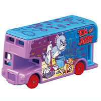 Dream Tomica SP Tom and Jerry Wrapping Bus (Purple) (Released April 19, 2025) JAN: 4904810959137