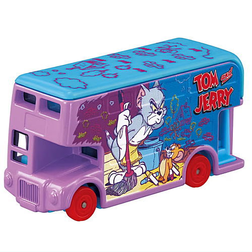 Dream Tomica SP Tom and Jerry Wrapping Bus (Purple) (Released April 19, 2025) JAN: 4904810959137