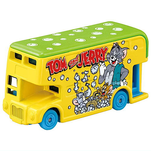 Dream Tomica SP Tom and Jerry Wrapping Bus (Yellow) (Released April 19, 2025) JAN: 4904810959144