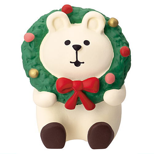 Omekashi Wreath Polar Bear (ZXS-47941X) DECOLE concombre