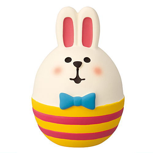 [Rabbit egg border (ZER-38431J)] DECOLE concombre Easter