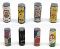 1/12 scale beverage cans, set of 16 [A] miniature (pinktank) [m-s]