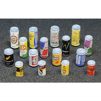 1/12 scale beverage cans, set of 16 [A] miniature (pinktank) [m-s]