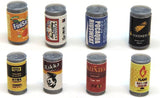 1/12 scale beverage cans, set of 16 [A] miniature (pinktank) [m-s]