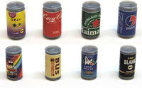 1/12 scale beverage cans, set of 16 [B] miniature (pinktank) [m-s]