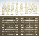 1/12 scale beverage bottles, set of 32 (8 types x 4 bottles) [transparent] miniature (pinktank) [m-s]