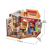 ROBOTIME Rolife DIY miniature Dollhouse kit [DG164: Corner bookstore]