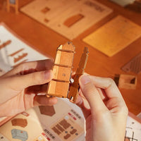 ROBOTIME Rolife DIY miniature Dollhouse kit [DG164: Corner bookstore]