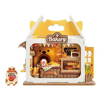 ROBOTIME Rolife Miniature Dollhouse Kit Mini Size [DS033: Teddy Bear Bakery]