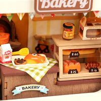 ROBOTIME Rolife Miniature Dollhouse Kit Mini Size [DS033: Teddy Bear Bakery]