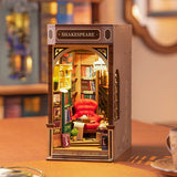 Rolife DIY Book Nook Series Miniature House Kit [TGB07: Paris Corner Bookstore]