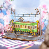 ROBOTIME Rolife 3D Puzzle Miniature Kit [TGS02: Cherry Blossom Journey]