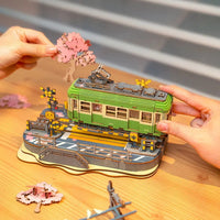 ROBOTIME Rolife 3D Puzzle Miniature Kit [TGS02: Cherry Blossom Journey]