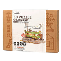 ROBOTIME Rolife 3D Puzzle Miniature Kit [TGS02: Cherry Blossom Journey]