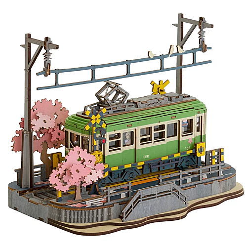 ROBOTIME Rolife 3D Puzzle Miniature Kit [TGS02: Cherry Blossom Journey]