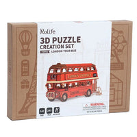 ROBOTIME Rolife 3D Puzzle Miniature Kit [TGM02: London Tourist Bus]