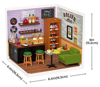 ROLIFE DIY Miniature House Super Creator Series [DW012: Bar Lounge] *Assembly instructions (Japanese version)