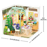 ROBOTIME ROLIFE DIY Miniature House Super Creator Series [DW013B: Blooming Tea Garden]