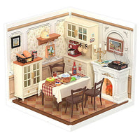 ROBOTIME ROLIFE DIY Miniature House Super Creator Series [DW015B: Warm Dining Room]