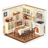 ROBOTIME ROLIFE DIY Miniature House Super Creator Series [DW015B: Warm Dining Room]