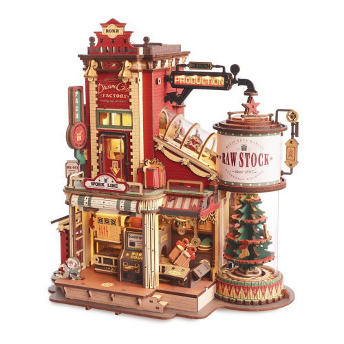 ROBOTIME ROKR Wooden Puzzle Series [EAB01: Gift Factory] [m-s]