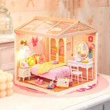 ROBOTIME ROLIFE DIY Miniature House Super Creator Series [DW016: Lovely Pink Bedroom]