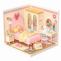 ROBOTIME ROLIFE DIY Miniature House Super Creator Series [DW016: Lovely Pink Bedroom]