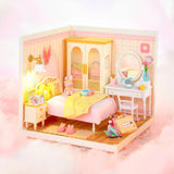 ROBOTIME ROLIFE DIY Miniature House Super Creator Series [DW016: Lovely Pink Bedroom]