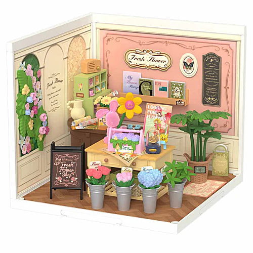 ROBOTIME ROLIFE DIY Miniature House Super Creator Series [DW017B: Fresh Flower Shop]
