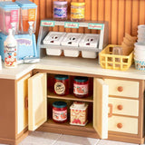 ROBOTIME ROLIFE DIY Miniature House Super Creator Series [DW018B: Flavorful Ice Cream]