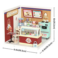 ROBOTIME ROLIFE DIY Miniature House Super Creator Series [DW018B: Flavorful Ice Cream]