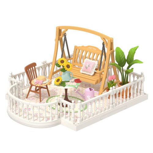 ROBOTIME ROLIFE DIY Miniature House Super Creator Series Extension Kit [DWP08: Sunny Break Terrace]