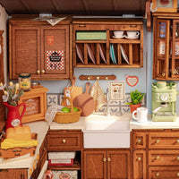 ROBOTIME ROLIFE DIY miniature dollhouse kit [DG172: Baking Kitchen]