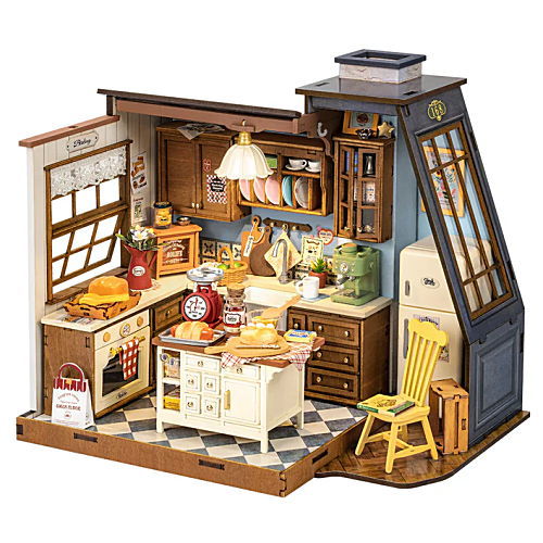 ROBOTIME ROLIFE DIY miniature dollhouse kit [DG172: Baking Kitchen]