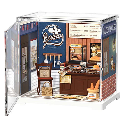 ROBOTIME ROLIFE DIY Miniature House Mini Super Creator Series [DWS03B: Butter Bakery House] *Assembly Instructions (English Version) [m-s]