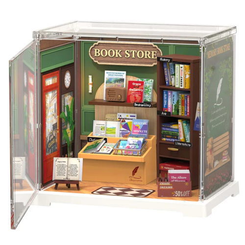 ROBOTIME ROLIFE DIY Miniature House Mini Super Creator Series [DWS04B: Memory Book Store] *Assembly Instructions (English Version) [m-s]
