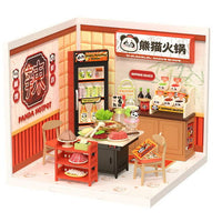 ROBOTIME ROLIFE DIY Miniature House Super Creator Series [DW020: Panda Hot Pot] *Assembly Instructions (English Version) [m-s]