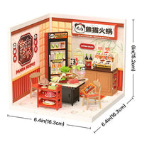 ROBOTIME ROLIFE DIY Miniature House Super Creator Series [DW020: Panda Hot Pot] *Assembly Instructions (English Version) [m-s]