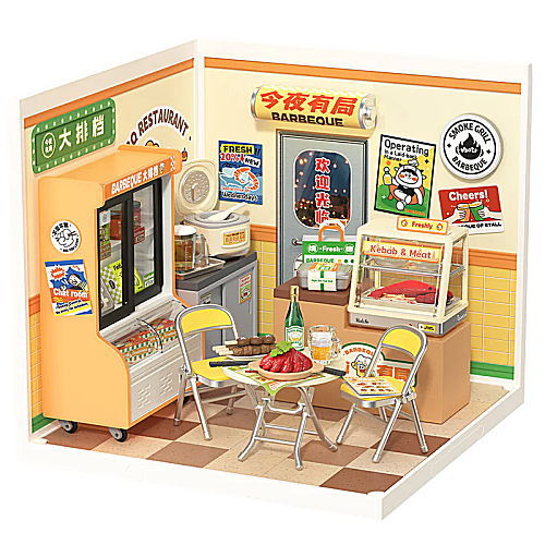 ROBOTIME ROLIFE DIY Miniature House Super Creator Series [DW022: Night Out Food Stall] *Assembly Instructions (English Version) [m-s]