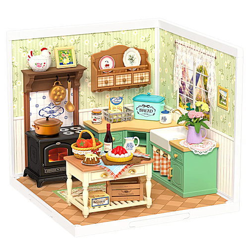 ROBOTIME ROLIFE DIY Miniature House Super Creator Series [DW024: Farmhouse Kitchen] *Assembly Instructions (English Version) [m-s]