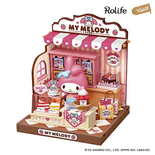 [DA002: My Melody's Cake Shop (Japanese Instruction Manual)] Rolife ROBOTIME tukurundesu DIY Miniature House [m-s]