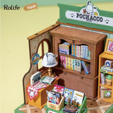 [DA003: Pochacco's Bookstore (Japanese Instruction Manual)] Rolife ROBOTIME tukurundesu DIY Miniature House [m-s]