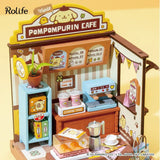 [DA004: Pompompurin's Cafe (Japanese Instruction Manual)] Rolife ROBOTIME tukurundesu DIY Miniature House [m-s]