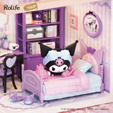 [DWL03: Kuromi's Bedroom (Japanese Instruction Manual)] Rolife ROBOTIME tukurundesu DIY Miniature House [m-s]