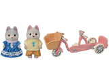 Nakayoshi Cycling Set Husky Brothers [DF-15] Sylvanian Families