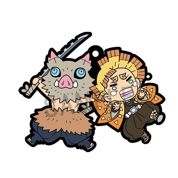 Rubber Mascot Buddy Colle Kimetsu no Yaiba vol.4 [2.Zenitsu Agatsuma & Inosuke Hashibira]