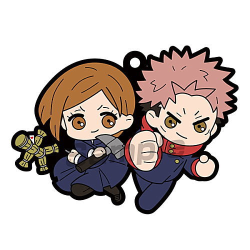 Rubber Mascot Buddy Colle Jujutsu Kaisen [2.Yuji Itadori & Nobara Kugisaki]