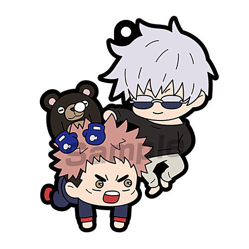 Rubber Mascot Buddy Colle Jujutsu Kaisen [3.Yuji Itadori & Satoru Gojo]