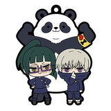 Rubber Mascot Buddy Colle Jujutsu Kaisen [4.Maki Zenin & Toge Inumaki & Panda]