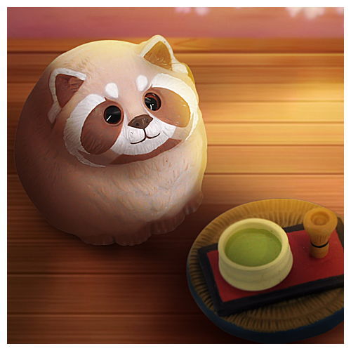 DODOWO Fat DODO Series [5.Raccoon brown]